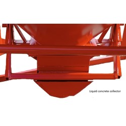 Cubo hormigon acostado BDFQD con volante apertura mecanica